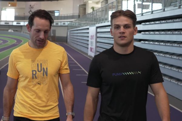 Les perchistes Renaud Lavillenie et Thibaut Collet préparent leur saison.