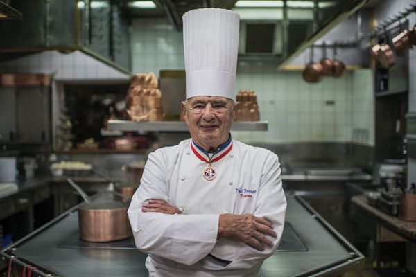  Paul Bocuse, a Collonges-au-Mont-d'Or le 9 novembre 2012. 
