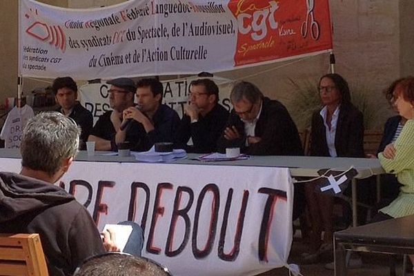 Montpellier - conférence de presse à l'Agora - 30 mai 2016.