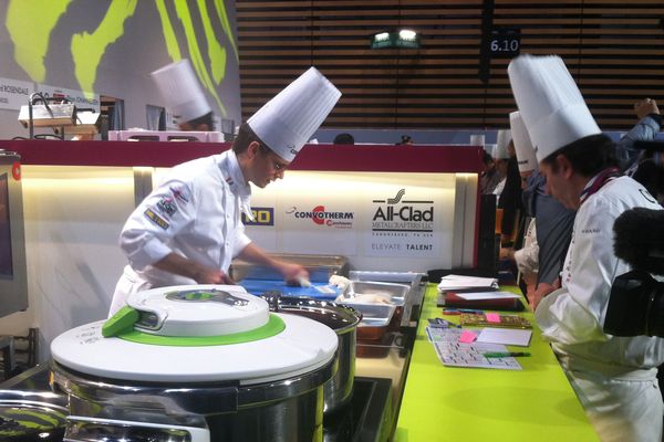 Thibaut Ruggieri en plein travail...