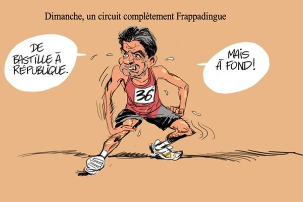 La Frappadingue est une course d'obstacles en tout genre : murs de ballots de paille, filets à grimper, ponts de singe, amas de pneumatiques, boues...