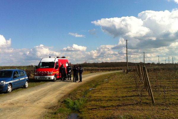 Sur les lieux du drame à St Lambert du Lattay, ce mardi 20 mars 2013