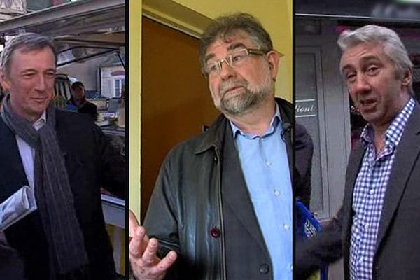 Patrick Gomont, Jean-Marie Séronie et Serge Michelini briguent la mairie de Bayeux