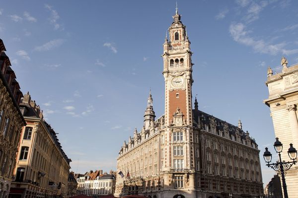 Le beffroi de la CCI, chambre de commerce et d'industrie, de Lille 