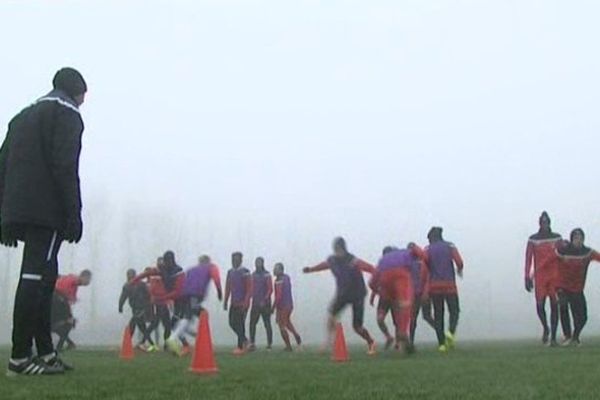 Entrainement des joueurs du FC Chambly