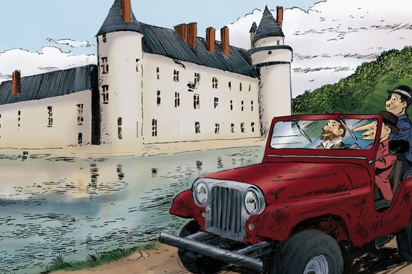 Extrait d'une couverture bis réalisée pour le château du Plessis-Bourré