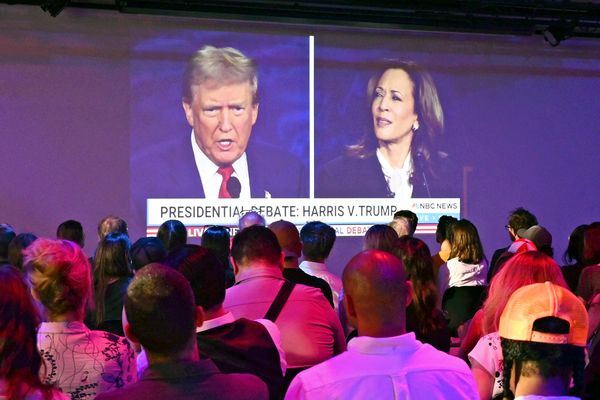 Donald Trump et Kamala Harris lors du débat télévisé, le 10 septembre 2024.