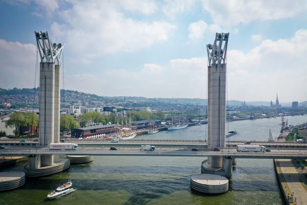 Le pont Flaubert à Rouen