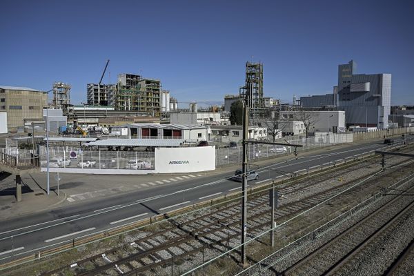 Le site chimique d'Arkema à Pierre-Bénite (Rhône)