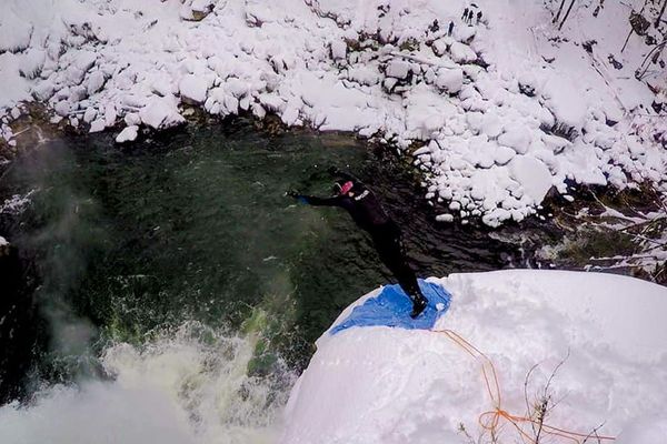 Robin Goerges au saut du Doubs