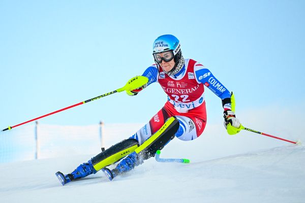 Nastasia Noens au Women’s Slalom de Levi en Finland, le 20 novembre 2022.