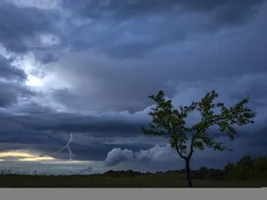 Orages annoncés en Bourgogne-Franche-Comté. Photo d'illustration