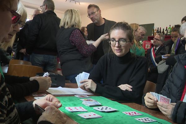 Aurore Bergé, ministre dans le Doubs jeudi 22 février.