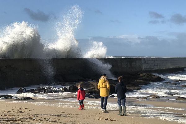 Batz-sur-Mer, au lendemain du passage de la tempête Amélie, le 3 novembre 2019 