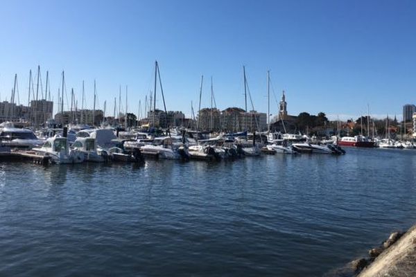 Le port d'Arcachon où se tient le salon nautique