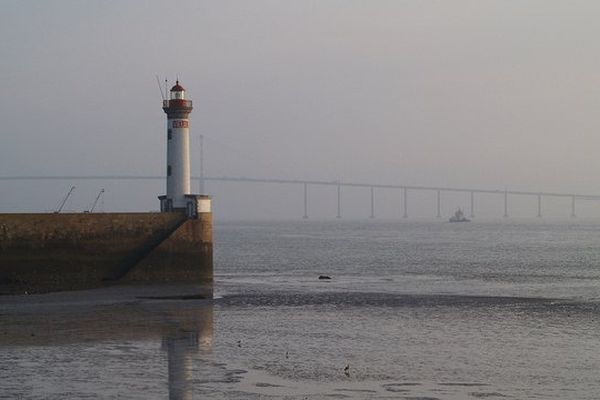 Marée basse à Saint-Nazaire