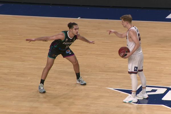 Le meneur de Poitiers Basket 86 Lukas Rupnik s'est révélé cette saison.