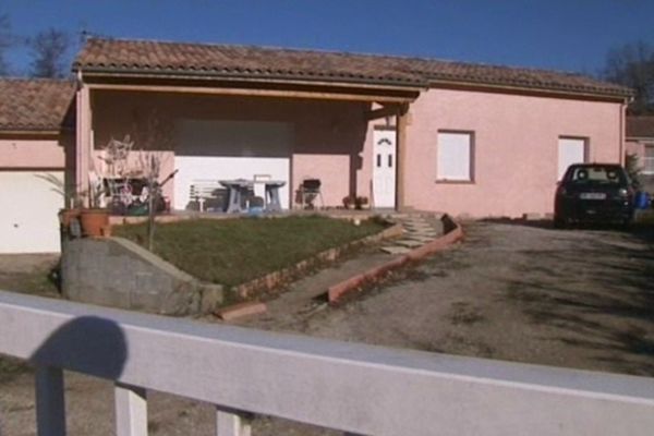 La maison où s'est produit le drame, à La Bastide sur l'Hers.