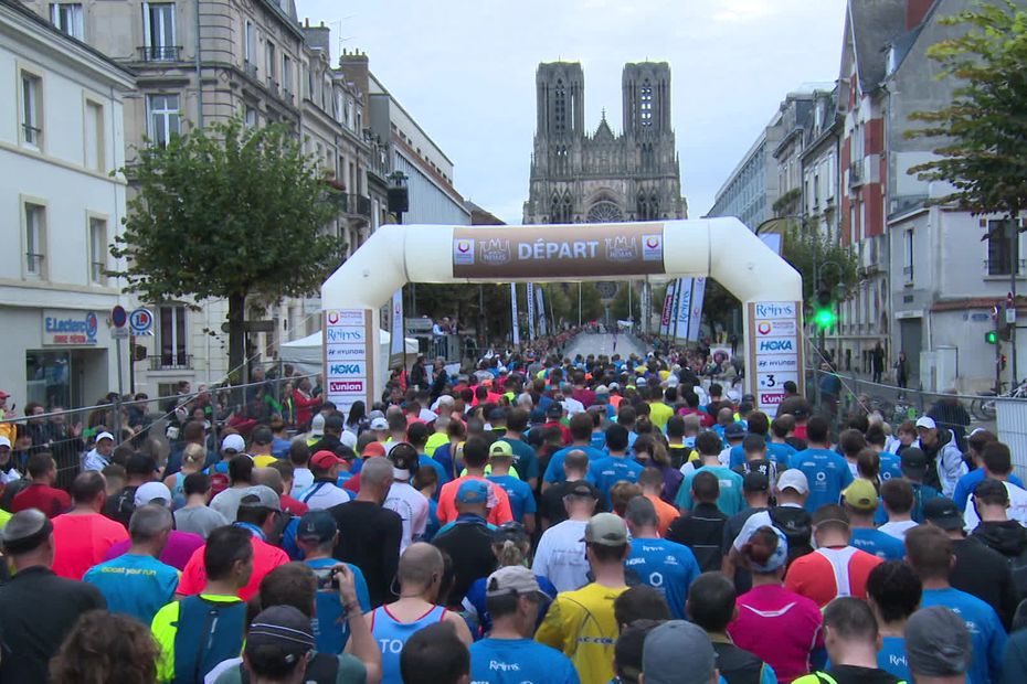 Run in Reims le marathon c'est terminé, une course nocturne va le