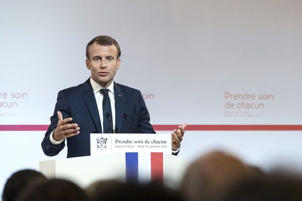 Emmanuel Macron a présenté le plan santé ce 18 septembre.  