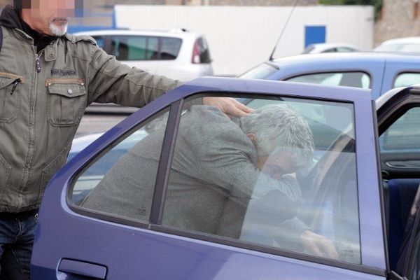 le Narbonnais Patrick Rochette lors de son interpellation