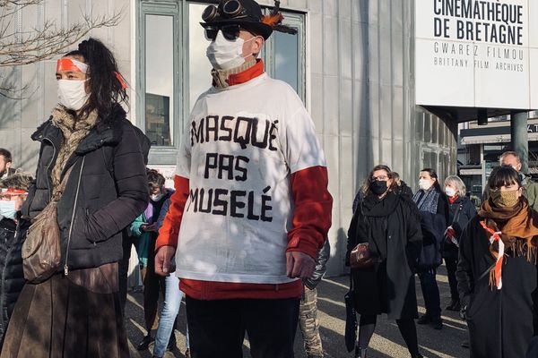 A Brest, lors de la mobilisation des acteurs du milieu culturel en décembre dernier