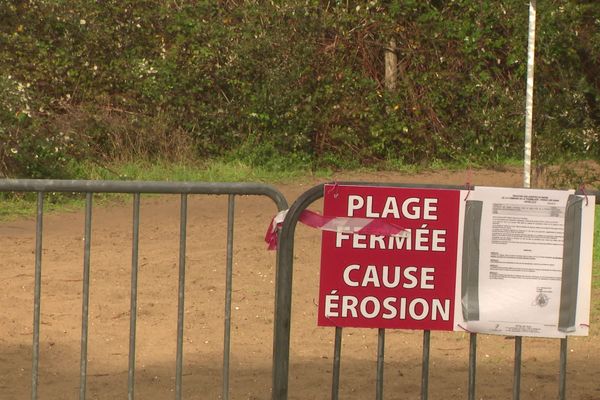 La plage de l'Embellie à La Tremblade est fermée