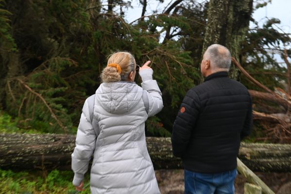 La tempête Ciaran à Perhairidy dans le Finistère.