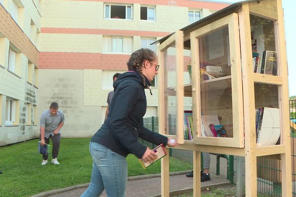 Deux boîtes à livres ont été installées par des jeunes dans les quartiers populaires du Tréport