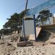 Sur la plage de Vignale, la terrasse d'un restaurant s'est effondrée à cause de l'érosion.