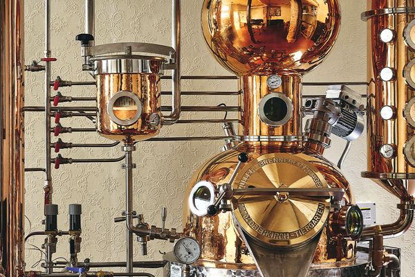 L'alambic de la distillerie Baccae à Paris (4e)