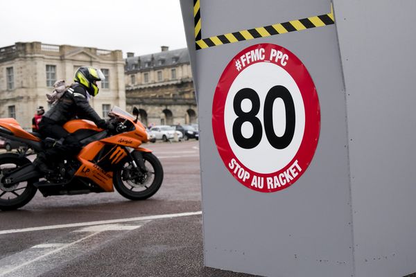 La limitation de vitesse à 80 km/h au lieu de 90 km/h a suscité l'ire des motards en février 2018 / Illustration