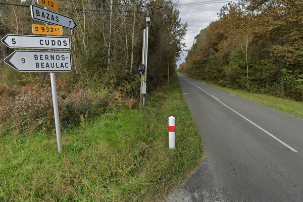 L'accident a eu lieu sur la départementale 12, proche de la commune de Cudos, en Gironde.