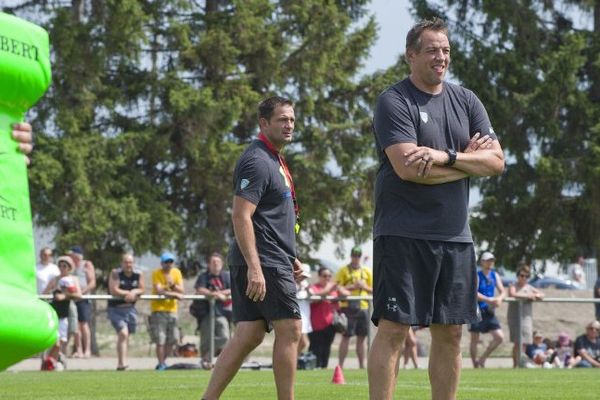 Jono Gibbes, entraîneur des avants de l'ASM Clermont-Auvergne