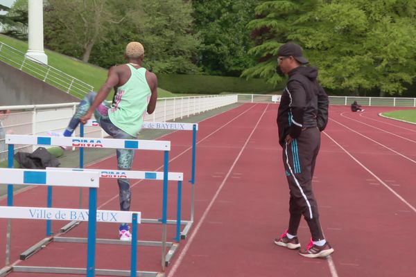 La légende de l'athlétisme Félix Sanchez entraîne les meilleurs athlètes dominicains à Bayeux.