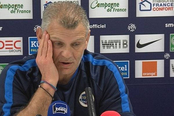 Patrice Garande, lors de la conférence de presse d'avant match ce mardi