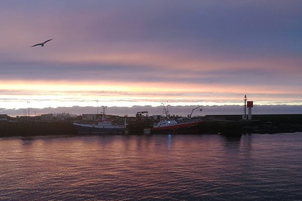 Lever de soleil sur Le Guilvinec