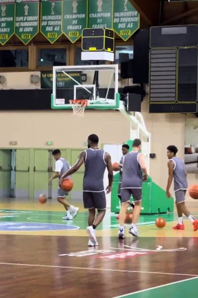 Les joueurs du Limoges CSP à l'entrainement (septembre 2024)