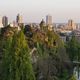 Vue du parc des Buttes Chaumont à Paris