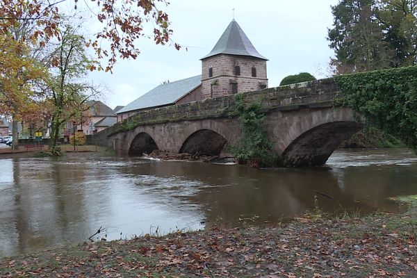 La Vézère a débordé de son lit à Saint-Viance, dans la semaine du 13 novembre 2023.