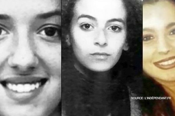 Tatiana Andujar, Mokhtaria Chaïb et Marie-Hélène Gonzalez, les 3 disparues de la gare de Perpignan - archives - montage réalisé avec des photos de l'Indépendant.