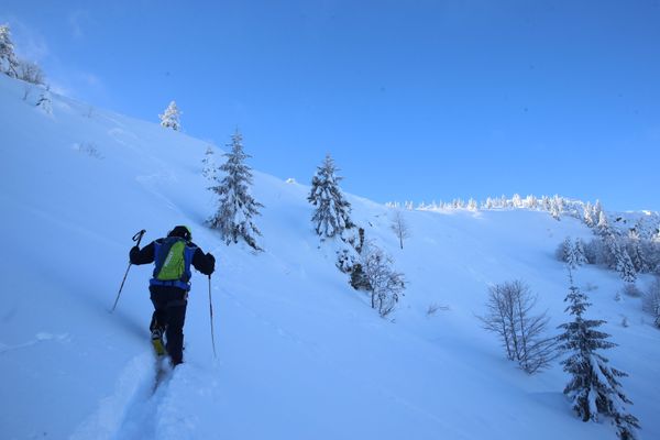 Illustration. Le massif du Beaufortain est classé en risque avalanches 4/5 ce lundi 27 novembre.