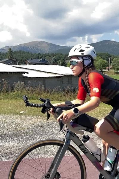 Léa Cébrian, infirmière puéricultrice et qualifiée aux championnats du monde d'Ironman.