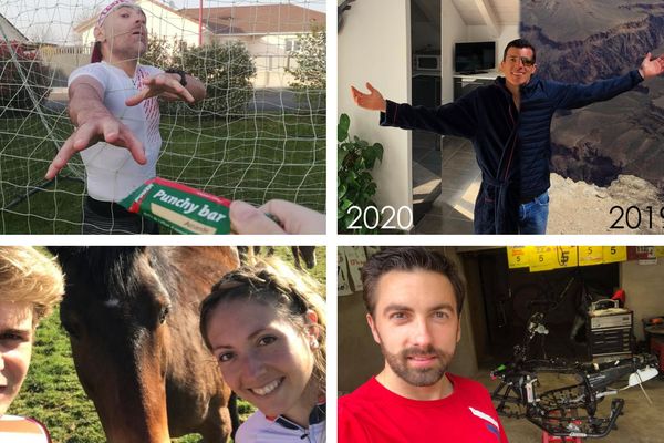 Le traileur Laurent Sitbon prisonnier dans son jardin, le champion de biathlon Quentin Fillon-Maillet qui a vu sa destination de vacances changer d'une année à l'autre, le cycliste Léo Vincent et sa compagne Avril dans leur champs ou le champion de quad Adrien Mazzoleni qui s'occupe en bricolant : le confinement, les sportifs comtois font avec !