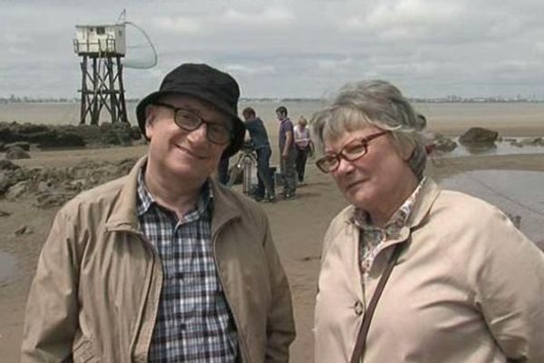 Josiane Balasko et Michel Blanc en tournage dans la région.