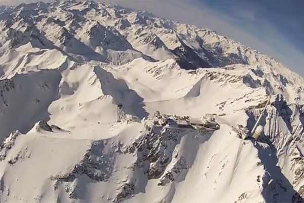 Survol du Pic du Midi au FL100 -  Mars 2013