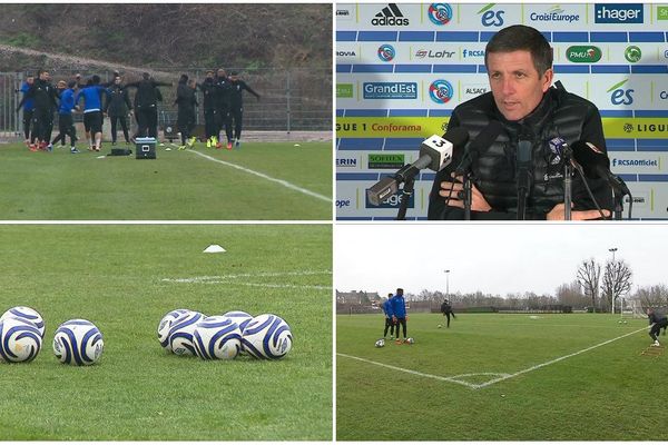 Dernier entraînement du RCSA à la veille du match à Lyon