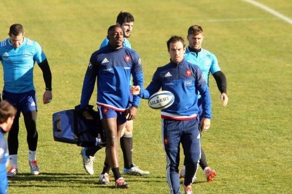 Le 28 janvier 2015 stage de l'équipe de France à XV avec Morgan Parra