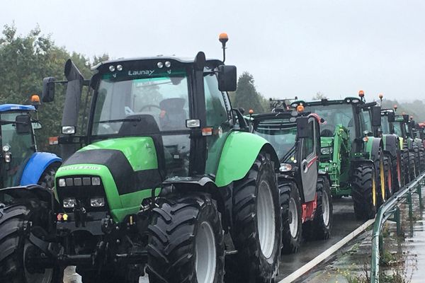 Manifestation des agriculteurs à Laval le 8 octobre 2019