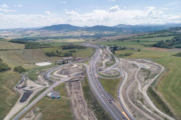 De nouveaux travaux ont lieu sur l'A75 au sud de Clermont-Ferrand.